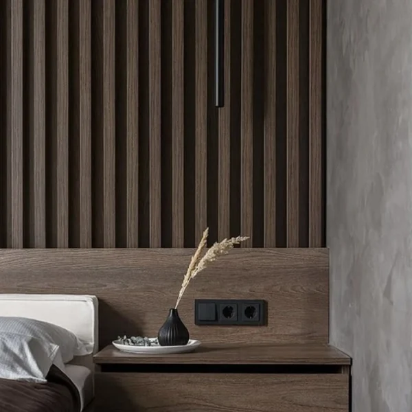 Wall Panel Acústico Interior 2900x600mm | Panel Ranurado de Madera para Muros y Cielos Moro